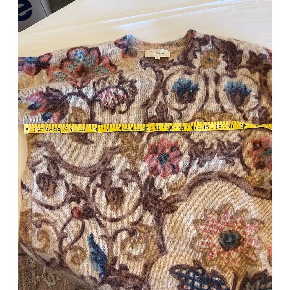 Sezane Hedi Sweater in Ornamental Bronze Print Size M - Picture 10 of 12